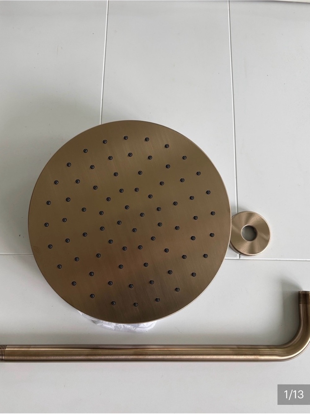 Delta Brushed Bronze Round Shower Head - Bronze Finish